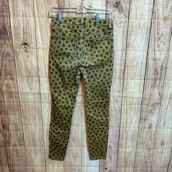 Madewell Mid-Rise Skinny Jeams in Painted Dot Leopard size 26 - Picture 5 of 9